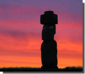Ahu Tahai Sonnenuntergang